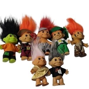 Russ Troll Dolls 5" Tall Lot of 7